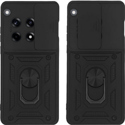 Sonique Ring Armor CamPro Θήκη OnePlus 12R 5G Black