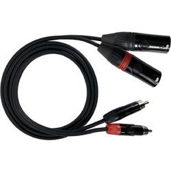 ZZiPP DZZX100 Καλώδιο Αντάπτορας με 2 x RCA Αρσενικό σε 2 x XLR Αρσενικό, 1m