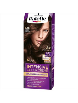 Schwarzkopf Palette Intensive Color Creme 3.76 Καστανό Σκούρο Σοκολατί Μόνιμη Βαφή Μαλλιών 50ml