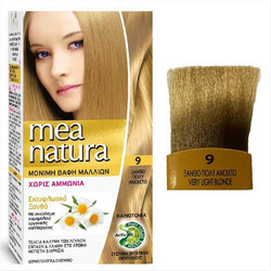 Farcom Mea Natura 9 Ξανθό Πολύ Ανοιχτό Φυτική Μόνιμη Βαφή Μαλλιών Χωρίς Αμμωνία 60ml