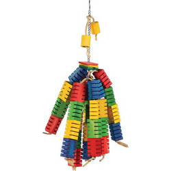HAPPY PET Bird groovy color blocks 50cm Παιχνίδι για όλα τα πτηνά