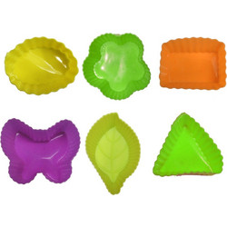 GA.MA Φόρμες Ζαχαροπλαστικής Σιλικόνης για Cupcake / Muffin 7cm 6τμχ