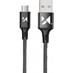 Καλώδιο Φόρτισης WUC-M1B Wozinsky Braided USB 2.0 to micro USB Cable 1m - Μαύρο