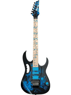 Ibanez JEM77P Ηλεκτρική Κιθάρα ST Style με Μαγνήτες HSH & Ταστιέρα Maple Blue Floral Pattern