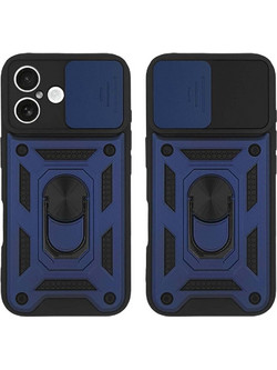 Sonique Ring Armor CamPro Θήκη iPhone 16 Blue