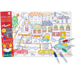 Σουπλά Σιλικόνης για Ζωγραφική Les Popipop Super Petit & Moulin Roty