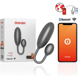 Oninder Denver Vibrating Egg Δονητής Egg για Ζευγάρια με App Control Μαύρος