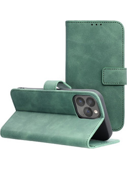 Forcell Tender Θήκη Wallet iPhone 13 Pro Max - Green - FORCELL