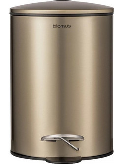 Blomus TUBO Χαρτοδοχείο Μπάνιου Με Καπάκι Soft Close 3 Lt - Brass