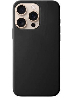 Θήκη Rubber Ενισχυμένης Σιλικόνης για iPhone 16 Pro Max Μαύρο