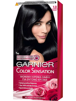 Garnier Color Sensation 1.0 Μαύρο Μόνιμη Βαφή Μαλλιών 40ml