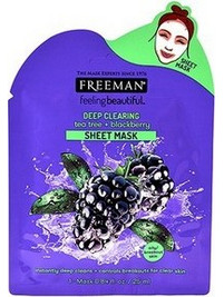 Freeman Deep Clearing & Purifying Blackberry Sheet Mask 25ml