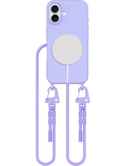 Tech-Protect MagNecklace MagSafe Case with Lanyard for iPhone 16 - Purple