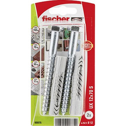 FISCHER 90875 ΝΑΙΛΟΝ ΒΥΣΜΑ & ΒΙΔΑ ΣΕ BLISTER NV UX 12 x 70 mm S K (ΣΥΣΚ. 2 ΤΕΜ.)