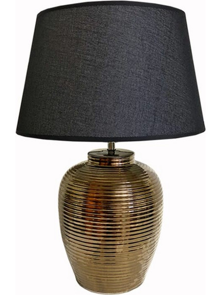 Art et Lumiere 03539 Πορτατίφ Μαύρο Bronze Φ40xΥ61cm