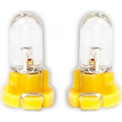 ΛΑΜΠΑΚΙΑ LED T3 12V LED 6.000K ΚΙΤΡΙΝΟ ΦΩΣ 8mm DGA - 2ΤΕΜ
