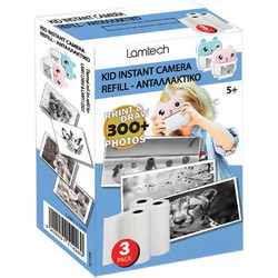 LAMTECH 3PACK KID INSTANT CAMERA REFILL 5M FOR LAM114284 & LAM114291