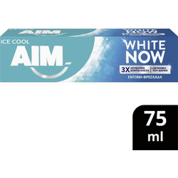 Aim White Now Ice Cool Mint Οδοντόκρεμα για Λεύκανση κατά της Πλάκας της Ουλίτιδας & της Περιοδοντίτιδας 75ml