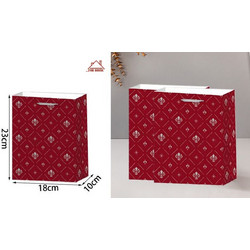 Σετ Χάρτινες Σακούλες Δώρου 18x10x23cm 12 τεμαχίων ForHome 002022 - For Home