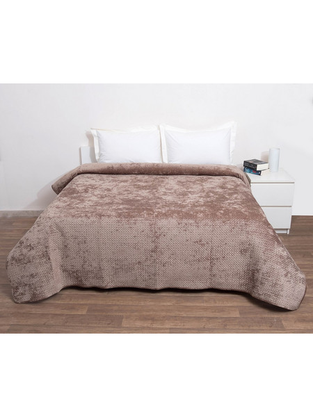 Κουβερτώριο Μονό 160x220 Velvet Verona Beige - Anna Riska