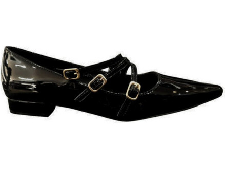 Γυναικεία Ballerinas Mary Jane Plato 2M6-T9251-08 ΜΑΥΡΟ
