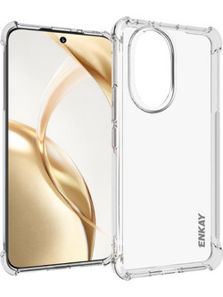 Θήκη Honor 200 5G ENKAY Silicone Sockproof Anti-Slip Transparent Πλάτη TPU