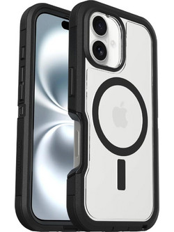 Θήκη Otterbox Defender Series XT MagSafe Edition για APPLE iPhone 16 6.1 2024 - ΔΙΑΦΑΝΟ/ΜΑΥΡΟ - 77-96056