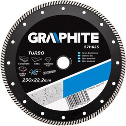 GRAPHITE ΔΙΑΜΑΝΤΟΔΙΚΟΣ TURBO 230MM ΔΟΜΙΚΩΝ ΥΛΙΚΩΝ