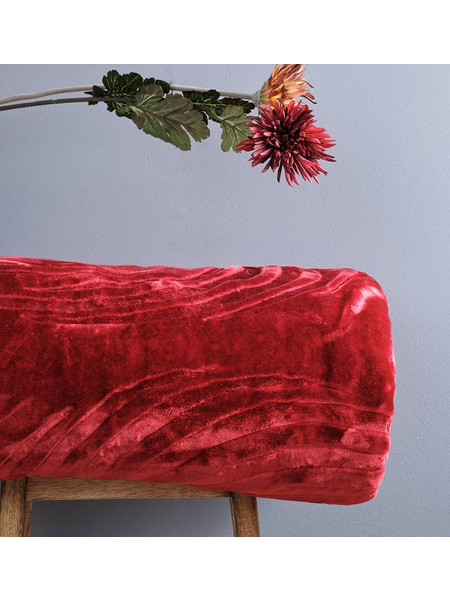 ΚΟΥΒΕΡΤΑ ΒΕΛΟΥΤΕ ΑΝΑΓΛΥΦΗ 1,60*2,20 SILK TOUCH BORDO COKITEX Α.7893