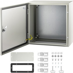 VEVOR NEMA Χαλύβδινο Κουτί 16x16x8'' NEMA 4X, IP66 Αδιάβροχο & Ανθεκτικό στη Σκόνη, Εξωτερικού/Εσωτερικού Χώρου, με Πλάκα Στήριξης DQXJSTCFS40X40X20V0