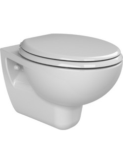 Λεκάνη Κρεμαστή Cerastyle Lila 018400-w με Κάλυμμα Soft Close Πορσελάνης Λευκή