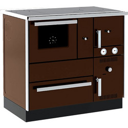 Alfa Plam Term 27 Brown Ξυλόσομπα Καλοριφέρ με Φούρνο 27.5kW