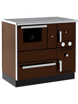 Alfa Plam Term 27 Brown Ξυλόσομπα Καλοριφέρ με Φούρνο 27.5kW