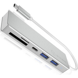 RaidSonic Icy Box IB-HUB1413-CR USB Hub 3.0 USB-C με 5 Θύρες USB-A / USB-C / Card Reader