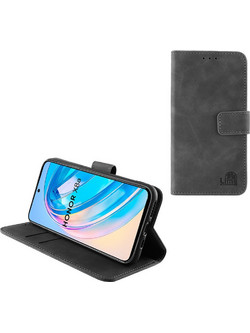 Lime Essential Magnet Book Stand Clip Θήκη (Honor X8a) Grey