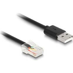 Καλώδιο USB-A male σε RJ50 male Delock - 2m - Μαύρο 90602