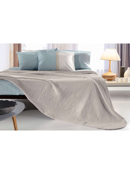 ΚΟΥΒΕΡΤΑ ΠΙΚΕ ΥΠΕΡΔΙΠΛΗ (ETERNITY LINO) - GUY LAROCHE 230Χ240 ETERNITY LINO / 100% ΒΑΜΒΑΚΙ
