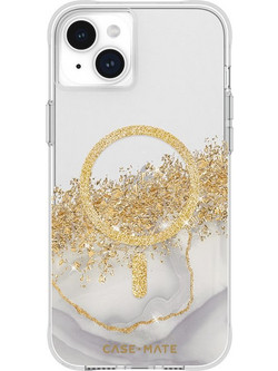 Case-Mate Karat MagSafe - Gold Decorated iPhone 15 Plus Case (Marble) - (CM051574)