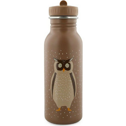 Trixie Mr. Owl Παιδικό Μπουκάλι Ανοξείδωτο BPA Free Σοκολατί 500ml