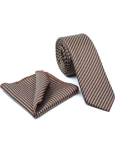 Legend - L-050-233/E - BROWN Micro- Γραβάτα - brown