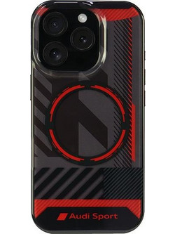 Audi IML Sport MagSafe iPhone 16 Pro 6.3" black/black hardcase AUS-IMLMIP16P-RSQ/D2-BK