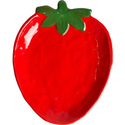 Atmosphera Πιατέλα Σερβιρίσματος Κεραμική Strawberry 19cm