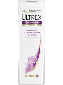 Ultrex Damaged & Colored Hair Nourishing Σαμπουάν για Προστασία Χρώματος για Βαμμένα Ξηρά & Ταλαιπωρημένα Μαλλιά 360ml