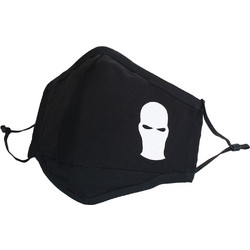 Ghetto Fashion Face Mask Unisex - Black / White