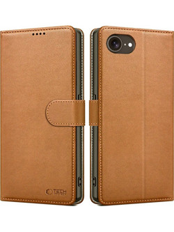 Θήκη iPhone 17e / 16e Tech-Protect Wallet Πορτοφόλι - Brown (5906302363339)