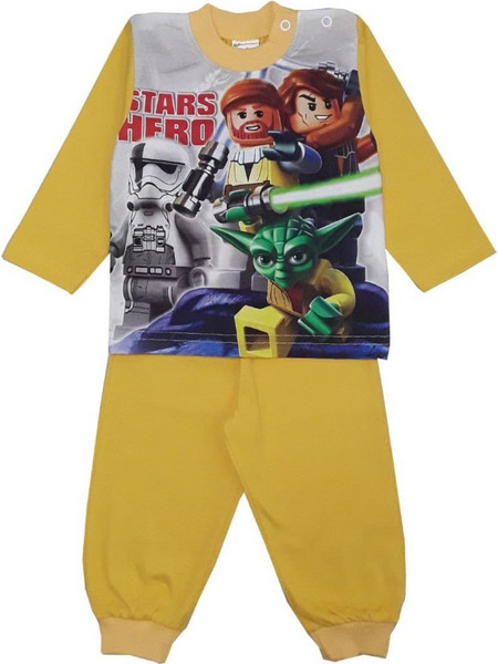 Πιτζαμάκι Μακρυμάνικο Star Hero Beboulino Yellow 80509250005