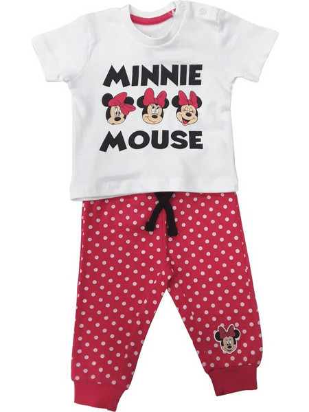 Μπλούζα Καλοκαιρινή με Παντελόνι Minnie Red Dots 80101910003