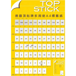 TOP STICK 100Φ ΕΤΙΚΕΤΕΣ ΑΥΤΟΚΟΛΛΗΤΕΣ ΓΙΑ ΕΚΤΥΠΩΤΗ Α4 99.1*93.1 6 ΣΤΟ ΦΥΛΛΟ