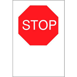 Σήμα Α Αυτοκόλλητο 20x25 Α25-STOP