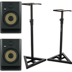 KRK Rokit RP8 G5 Stand Bundle